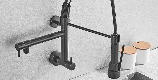 torneira cozinha gourmet baixa black